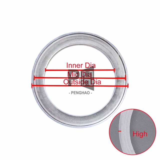 Universal Acrylic Car Audio Speaker Spacer Ring Adapter Mounting Plate Multiple Sizes 1-6.5Inch White Clear Vehicle Installation