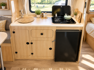 <span class=keywords><strong>Kit</strong></span> de meubles modulaires en aluminium pour camping-car avec plateforme de lit, armoire de cuisine et rangement suspendu pour le camping - Product Image 1