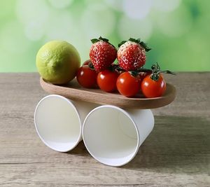 Vasos de Papel Blancos de 8oz, Vasos Desechables de Pared Simple para Bebidas Calientes, Papel de Grado Alimenticio - Product Image 3