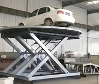 Elevador de Tijera Hidráulico de Doble Plataforma Jiuxin SJG con Certificación CE, Tamaño de Mesa 5400x2500MM, Elevador Fijo para Estacionamiento de Autos en Hoteles y Subterráneos