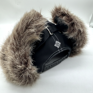 Casquette de baseball pour homme à 6 panneaux en gros avec rabat d'oreille en fausse fourrure, <span class=keywords><strong>broderie</strong></span>, chapeaux de chasse, chapeaux d'hiver chauds en sherpa avec rabats d'oreille, design - Product Image 4