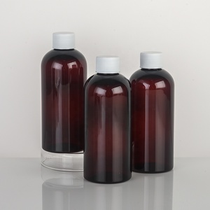 Bottiglia in Plastica PET Traslucida Marrone da 500cc per Medicinali, Integratori, Acqua Potabile, Sciroppo per la Tosse, Liquidi con Tappo a Vite - Product Image 3