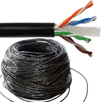 Kabel LAN UTP CAT6 Outdoor HANLI/OEM CATV Harga Terbaik 4 Pasang CCA Zhejiang