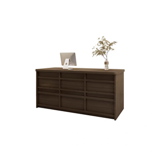 Mostrador <span class=keywords><strong>de</strong></span> Recepción Comercial <span class=keywords><strong>de</strong></span> Madera Ecológico, Minimalista y Retro Clásico YS-0183 con Diseño Moderno <span class=keywords><strong>de</strong></span> Bambú y Ratán Tradicional - Product Image 5