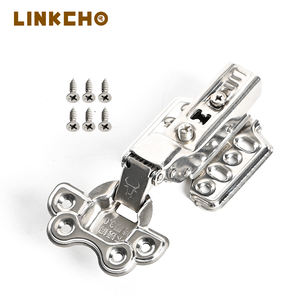 लिंक 304 स्टेनलेस स्टील हिंज 3.0 मोटी 12 छेद हाइड्रोलिक बफर नरम बंद बंद कर मौन अलमारी कैबिनेट दरवाजा तह हिंज - Product Image 4