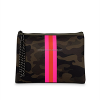 Pochette cosmétique pratique en néoprène avec fermeture éclair, organisez votre routine beauté, sac à pinceaux de maquillage chic, accessoire de voyage essentiel