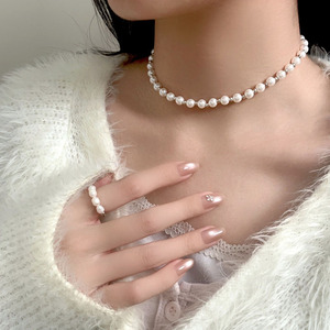 Collier en argent sterling 925 Kaiming, style baroque, pour femmes, à porter tous les jours, bijoux élégants et tendance - Product Image 3