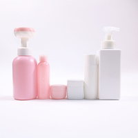 Ensemble d'emballages cosmétiques vides multi-types : flacon de lotion en plastique, flacon pulvérisateur, pot à crème, pot à large ouverture pour marque de cosmétiques