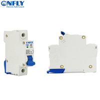 Disjoncteur miniature professionnel CNFLY YCB6-63 courbe C, unipolaire, 16A 20A 25A 32A 63A, 4.5kA, IP20, 230V 50/60Hz