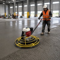 Finitionneuse à béton thermique de 1000 mm avec moteur Honda GX160 6,5 CV et roues pour sols de salles informatiques et serveurs