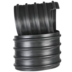 Steel belt reinforced HDPE spiral corrugated pipe dn500