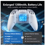 Control Inalámbrico para Nintendo Switch 1/2, Gamepads con Efecto Hall para PS4/Android/IOS/PC, Joystick Bluetooth, Accesorios de Control