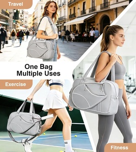 Sac de sport pour <span class=keywords><strong>raquettes</strong></span> de tennis, badminton et pickleball, avec 2 porte-<span class=keywords><strong>raquettes</strong></span> et compartiment à <span class=keywords><strong>chaussures</strong></span>, sac de transport pour <span class=keywords><strong>raquettes</strong></span> de tennis - Product Image 6