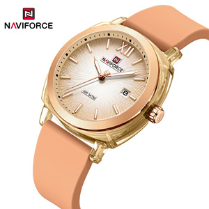 Montre Naviforce 6111 avec logo OEM personnalisé, ODM, bracelet en silicone original, sport, étanche, date, chronomètre, nouvelle montre de luxe à quartz pour femmes - Product Image 4