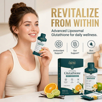 OKTW Glutathion Liposomal Liquide L-Glutathion Saveur Agrumes Vanille Anti-rides et Antioxydant Puissant Complément de Défense Antioxydante