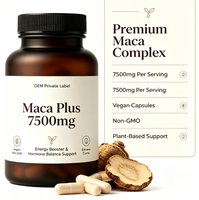 JAYHOO OEM Private Label Maca Plus 7500mg Capsules végétaliennes |   Soutien à l'équilibre hormonal et stimulant énergétique |   Non-OGM 120g 120 Capsules