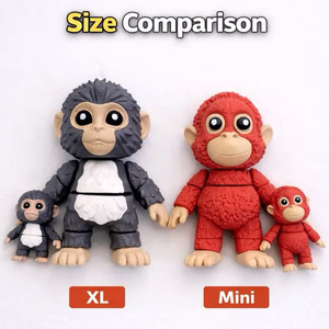 Punch Monkey <b>Keychain</b> Plush Toy Set 2 4 Inches Soft Key Accessories Gift - Product Image 3