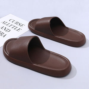 Erkek düz Eva ayakkabı slaytlar özel Logo Sandal Unisex ev deri slaytlar terlik özel Logo ile erkekler için - Product Image 3