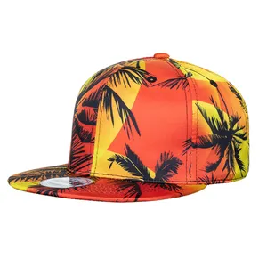 Fabricant en gros coloré Hip-hop Flat Bill Snap Back Hat hommes et femmes impression numérique casquette Snapback