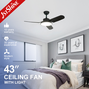1stshine LED ventilador <span class=keywords><strong>de</strong></span> techo popular 43 pulgadas negro silencioso motor ventilador <span class=keywords><strong>de</strong></span> techo con luz ventilador <span class=keywords><strong>de</strong></span> techo negro - Product Image 2