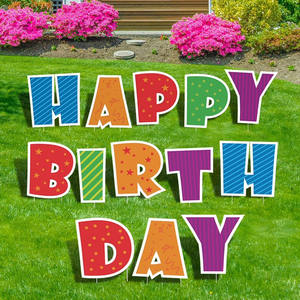 أبجدية كورسجادة عيد ميلاد سعيد البلاستيك كورفلوت ساحة علامة مع حصة h المموج حرف كبير الشكل خارج لتزيين الحديقة - Product Image 4