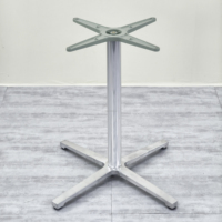 Base de table à manger à quatre étoiles en aluminium avec revêtement en poudre, couleur personnalisable, moderne, pour restaurant, café, bistrot