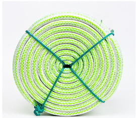 Corde plate tressée blanche de qualité supérieure, fabriquée à partir de fil de polyester durable, résistante à l'humidité, aux rayons UV et à l'abrasion, avec une texture douce - Product Image 3