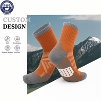 Chaussettes en laine mérinos directes d'usine absorbant la sueur chaussettes de randonnée en plein air épaissir chaussette de sport chaude