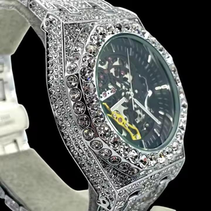 Reloj de Hombre con Diamante Moissanite VVS Premium, Correa de Acero Inoxidable, Movimiento de Cuarzo, Cristal Brillante, Diseño Moderno, Lujo de Alta Gama - Product Image 2
