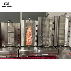 Salida <span class=keywords><strong>de</strong></span> fábrica buen precio carne comercial <span class=keywords><strong>pollo</strong></span> Gas Medio Oriente barbacoa parrilla Shawarma que hace la máquina 2 3 4 5 cabeza - Product Image 1