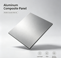 Panneau composite en aluminium et plastique entièrement personnalisé, revêtement UV, résistant aux rayures, matériau de construction, panneau mural
