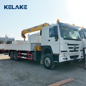 Venta al por mayor de camiones de carga Sinotruk Howo 8x4 con motor diésel, 10 toneladas, grúa de brazo recto Sqs300m, transmisión automática, Euro 3, nuevos, chinos - Product Image 6