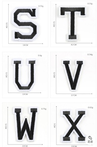 Parches con letras bordadas, ropa para jerséis, Sudadera con capucha, <span class=keywords><strong>color</strong></span> liso, venta al por mayor - Product Image 5