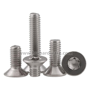 Tornillos de máquina con cabeza avellanada plana hexalobular Torx Plum de seis lóbulos GB2673, tornillos antirrobo - Product Image 4