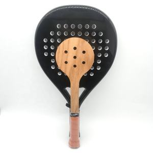 Raqueta de Entrenamiento de Tenis de Madera con Forma de Lágrima OEM, Punto Dulce de Padel, Práctica de Entrenamiento - Product Image 1