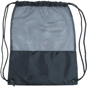 Imprinted Nylon Mesh Drawstring Backpack Sportpack Cinch Bags for Sports Promotions