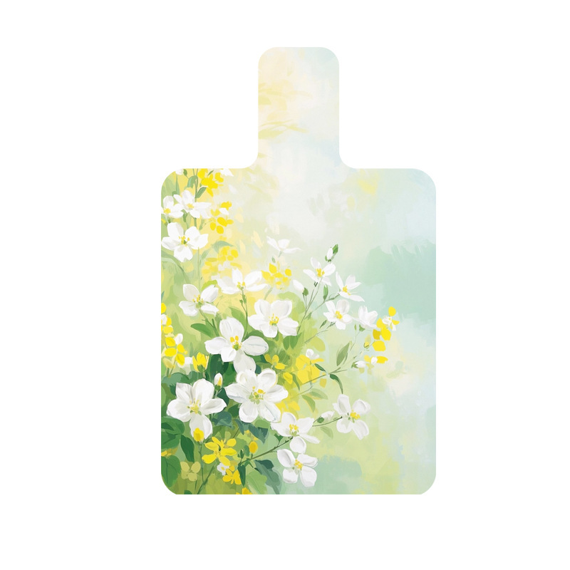 Esterilla de pilates de felpa de gamuza con diseño de flores florecientes.