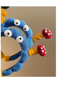 Bandeau de soin de la peau amusant à gros yeux pour le lavage du visage, le maquillage, le bandeau pour cheveux, éponge pour le visage, bandeau pour cheveux - Product Image 6