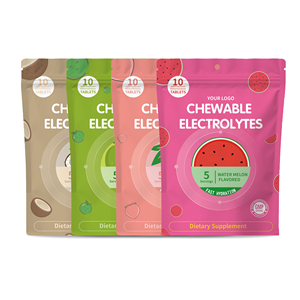 Tabletas Masticables de Electrolitos, 10 Unidades, Sabor Sandía, Suplemento Dietético - Product Image 1