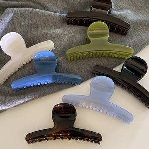 กิ๊บหนีบผมอะคริลิคขนาดใหญ่ 12 ซม. สีเจลลี่ รูปทรงกากบาท สไตล์เกาหลี สำหรับตกแต่งผมด้านหลัง - Product Image 1