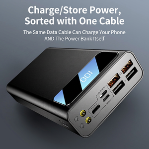 พาวเวอร์แบงค์พกพา 65W ช่องเสียบ USB-C คู่ พร้อมหน้าจอ LED แสดงผล แบตเตอรี่ลิเธียมโพลิเมอร์ ช่องเสียบอเนกประสงค์มาตรฐาน - Product Image 2