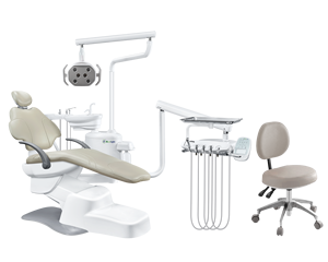 SL8300Dental trattamento sedia odontoiatrica High-end sedia dentale elegante schienale esterno bottiglia d'acqua americana vassoio strumenti - Product Image 1