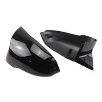 Accessoires de remplacement, coques de rétroviseurs noires brillantes en ABS, coques de rétroviseurs latéraux arrière pour BMW X1 IX1 U11 U12 X2 IX2 U10