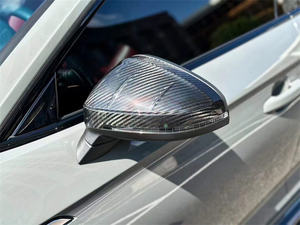 Pour AUDI A5 S5 B9  Coques de rétroviseurs en fibre de carbone sèche, boîtier de rétroviseur latéral, kit carrosserie - Product Image 5