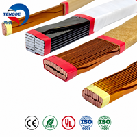 5~83 Helai Kawat CTC Padat Berkelanjutan dengan Isolasi Tembaga Poliesterimida/Polyvinyl Formal untuk Transformator Daya