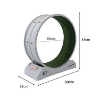 Bestseller transfrontalier : Roue d'exercice pour chat en plastique PP, design moderne et classique, avec aiguise-griffes et système anti-blocage, pour l'escalade des animaux de compagnie