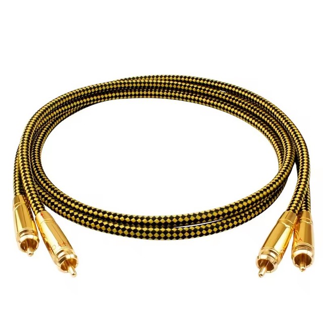 T3 YYTCG Hifi RCA Cable High Quality Cupric Copper 2RCA Male to Male Cable for DVD and Amp