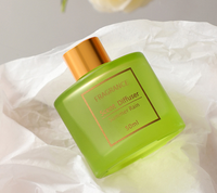 Diffuseur de parfum d'ambiance de luxe sans flamme, 50 ml, en verre, parfum fruité, avec bâtonnets – Meilleures ventes