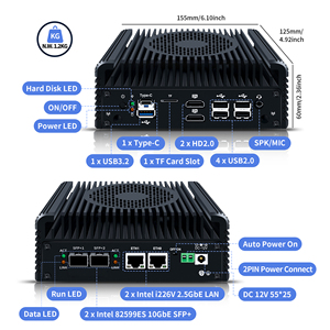 Routeur pare-feu CWWK Pfsense 10G N150 DDR5 Mini PC 2 x 82599ES SFP+ 2 x i226V 2.5G Lan 2 x NVMe <span class=keywords><strong>Micro</strong></span> Appliance pare-feu - Product Image 3