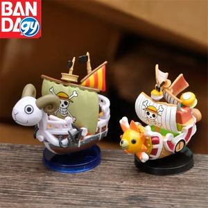 7cm Anime Barco <span class=keywords><strong>One</strong></span> Pieced Ship Luffy Toy Super Cute Mini Boat THOUSANDSUNNY Going Merry Modelo ensamblado Figura <span class=keywords><strong>de</strong></span> acción - Product Image 3
